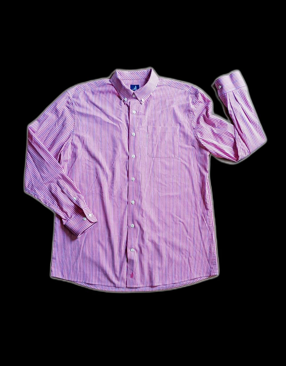 johnnie-O Prep-Formance Shirt Large Pink Blue Check